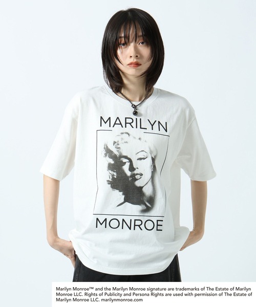PAGEBOY(ページボーイ)の「【Marilyn Monroe】BIGフォトT(Tシャツ/カットソー・レディース・チャコールグレー/オフホワイト・FREE)」の5枚目の写真