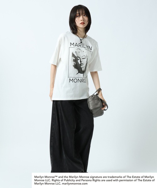 PAGEBOY(ページボーイ)の「【Marilyn Monroe】BIGフォトT(Tシャツ/カットソー・レディース・チャコールグレー/オフホワイト・FREE)」の8枚目の写真