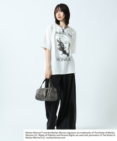 PAGEBOY(ページボーイ)の「【Marilyn Monroe】BIGフォトT(Tシャツ/カットソー・レディース・チャコールグレー/オフホワイト・FREE)」の9枚目の写真