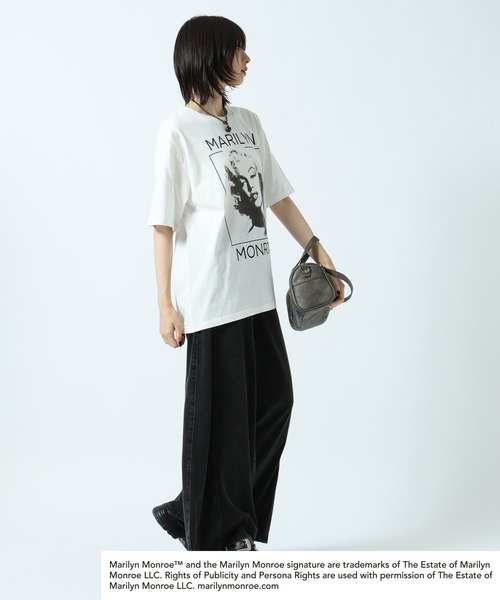 PAGEBOY(ページボーイ)の「【Marilyn Monroe】BIGフォトT(Tシャツ/カットソー・レディース・チャコールグレー/オフホワイト・FREE)」の10枚目の写真
