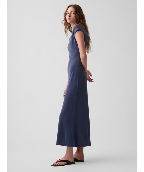 GAP(ギャップ)の「キャップスリーブ マキシワンピース(ワンピース・レディース・ネイビー/ブラック・XS/S/XXS)」の4枚目の写真