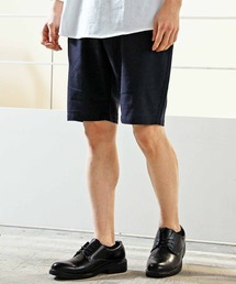 綿麻リネン 無地ショートパンツ