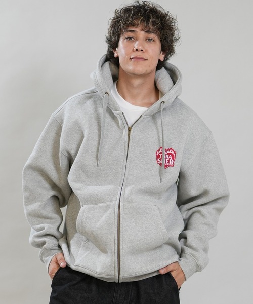 THRASHER(スラッシャー)の「【ムラサキスポーツ限定】THRASHER/スラッシャー ジップアップ パーカー 264TH1PK111(パーカー・メンズ・アイボリー/ヘザーグレー/ブラック・M/L/XL)」の16枚目の写真