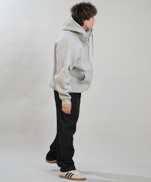 THRASHER(スラッシャー)の「【ムラサキスポーツ限定】THRASHER/スラッシャー ジップアップ パーカー 264TH1PK111(パーカー・メンズ・アイボリー/ヘザーグレー/ブラック・M/L/XL)」の21枚目の写真