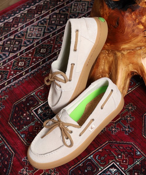 CARIUMA(カリウマ)の「MARE BOAT SUEDE マレボートスウェード(その他シューズ・メンズ・ブラック/ベージュ/キャメル・US8.5/US-8h/US-10/US-9h/US-11/US-10h)」の2枚目の写真