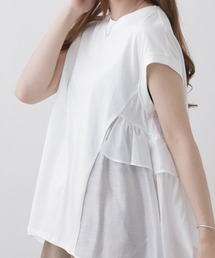 LUCA（ルカ）の「カットチュニックフリル ノースリーブ（チュニック）」