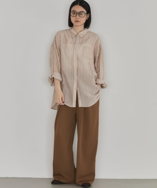 Doux archives(ドゥアルシーヴ)の「タックデザインパンツ(スラックス・レディース・ブラック/ワインレッド/キャメル・S/M)」の5枚目の写真