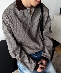 link lot（リンクロット）の「【26年秋冬新作アイテム】ガンクラブチェックポロ襟スウェット（ポロシャツ・メンズ）」