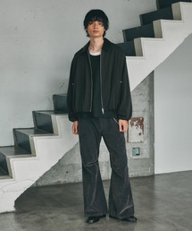 RAGEBLUE（レイジブルー）の「【LUXURY+EASY】<イージーケア>FAKE LEATHER COLLAR BALLOON BLOUSON ラグイージー襟レザーバルーンブルゾン【セットアップ対応】（ブルゾン）」