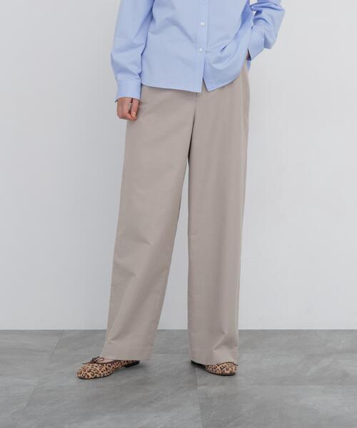 human woman(ヒューマンウーマン)の「◆【名品 / マルチサイズ / ウォッシャブル】ストレッチエアリードットコード5ポケットセミワイドパンツ(その他パンツ・レディース・ベージュ系その他2/ネイビー/ブラウン・LARGE/X-SMALL/SMALL/MEDIUM)」の2枚目の写真