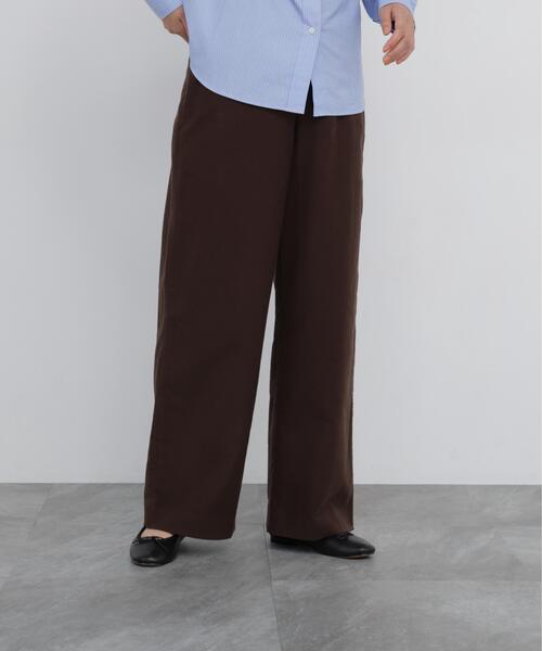 human woman(ヒューマンウーマン)の「◆【名品 / マルチサイズ / ウォッシャブル】ストレッチエアリードットコード5ポケットセミワイドパンツ(その他パンツ・レディース・ベージュ系その他2/ネイビー/ブラウン・LARGE/X-SMALL/SMALL/MEDIUM)」の16枚目の写真