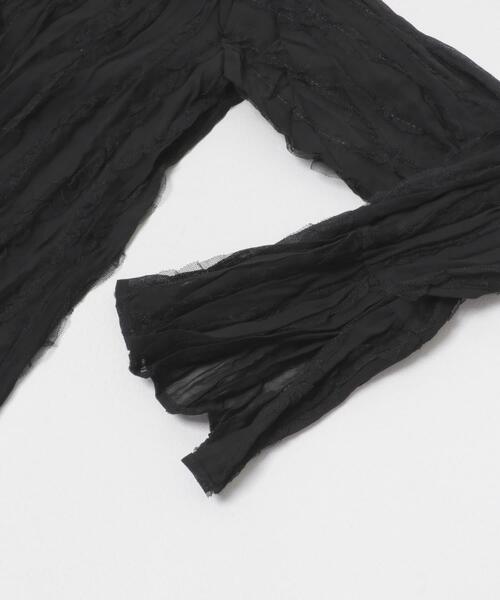 URBAN RESEARCH ROSSO WOMEN(アーバンリサーチ ロッソ)の「ワッシャープリーツシアーブラウス(シャツ/ブラウス・レディース・ブラック/オフホワイト・FREE)」の11枚目の写真