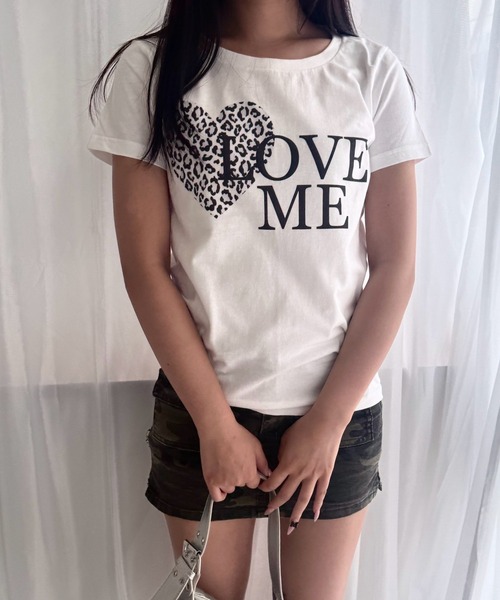 fiere(フィエール)の「レオパードLOVE半袖Tシャツ(Tシャツ/カットソー・レディース・ホワイト・WM)」の5枚目の写真
