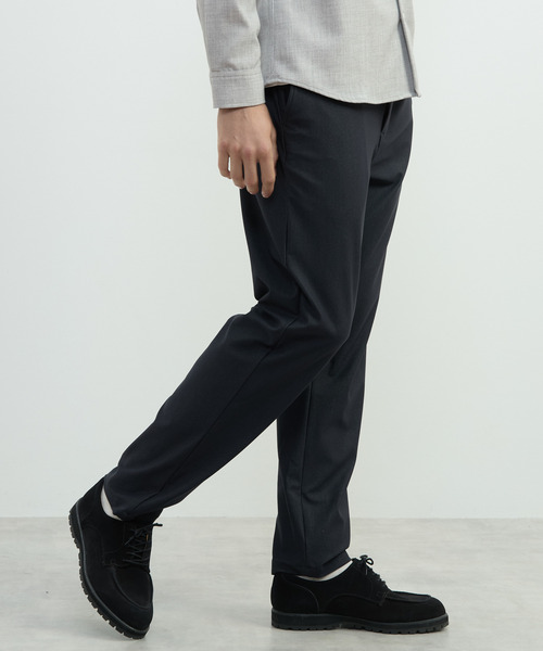 MEN'S MELROSE（メンズメルローズ）の「トリコットストレッチイージーパンツ(セットアップ可)（スラックス・メンズ・ブラック/ベージュ/ネイビー・2/4/3/5）」の3枚目の写真