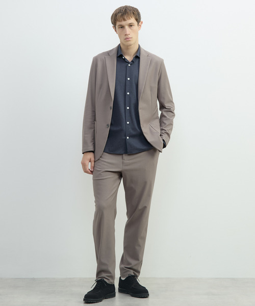 MEN'S MELROSE（メンズメルローズ）の「トリコットストレッチイージーパンツ(セットアップ可)（スラックス・メンズ・ブラック/ベージュ/ネイビー・2/4/3/5）」の16枚目の写真