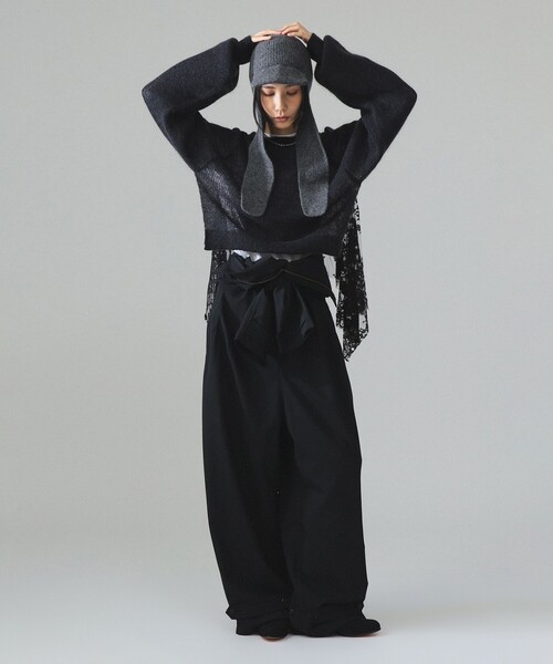 maturely(マチュアリー)の「maturely / レース クルー アンド ボレロ(ニット/セーター・レディース・その他/チャコールグレー・ONE SIZE)」の3枚目の写真