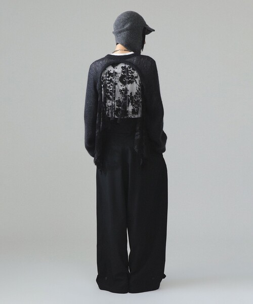 maturely(マチュアリー)の「maturely / レース クルー アンド ボレロ(ニット/セーター・レディース・その他/チャコールグレー・ONE SIZE)」の5枚目の写真