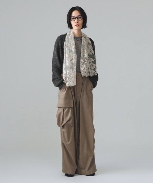 maturely(マチュアリー)の「maturely / レース クルー アンド ボレロ(ニット/セーター・レディース・その他/チャコールグレー・ONE SIZE)」の7枚目の写真