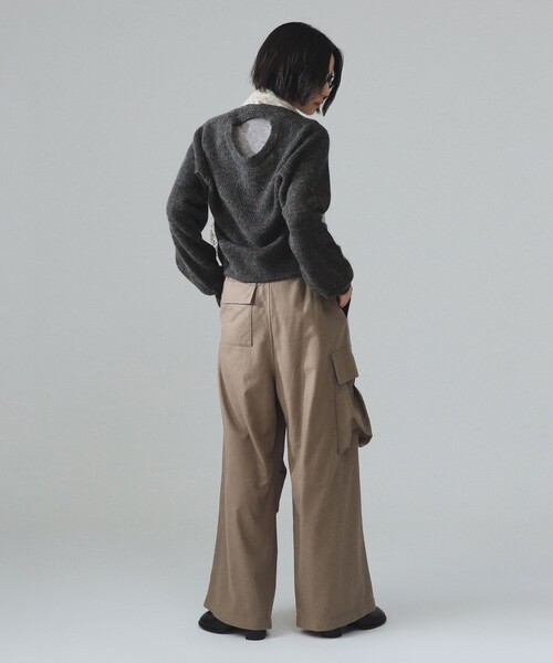 maturely(マチュアリー)の「maturely / レース クルー アンド ボレロ(ニット/セーター・レディース・その他/チャコールグレー・ONE SIZE)」の8枚目の写真