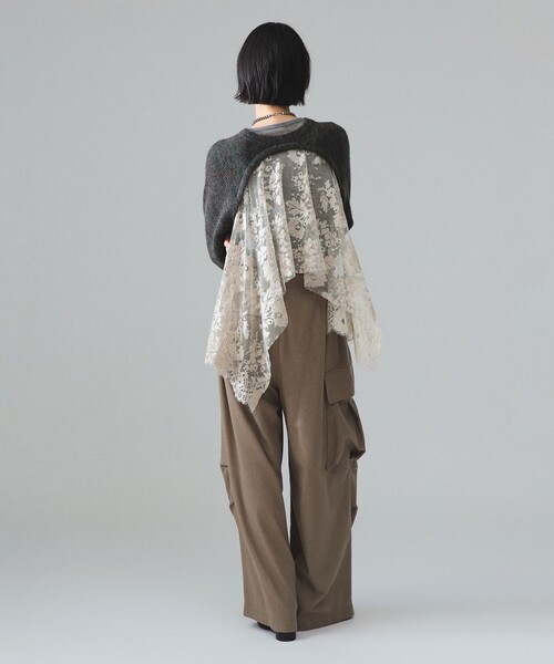 maturely(マチュアリー)の「maturely / レース クルー アンド ボレロ(ニット/セーター・レディース・その他/チャコールグレー・ONE SIZE)」の11枚目の写真