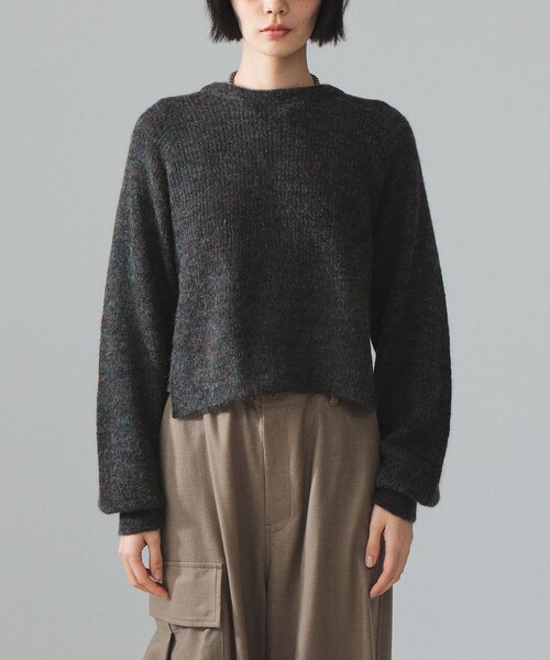 maturely(マチュアリー)の「maturely / レース クルー アンド ボレロ(ニット/セーター・レディース・その他/チャコールグレー・ONE SIZE)」の12枚目の写真