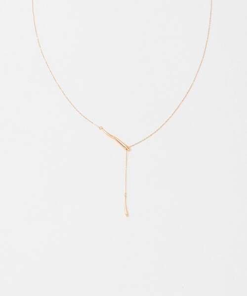 A DAY IN THE LIFE UNITED ARROWS（アデイインザライフユナイテッドアローズ）の「カーブバー ラリエットネックレス ＜A DAY IN THE LIFE＞（リング・レディース・シルバー/ゴールド・FREE）」の2枚目の写真