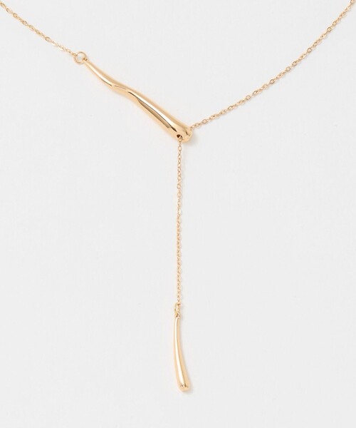 A DAY IN THE LIFE UNITED ARROWS（アデイインザライフユナイテッドアローズ）の「カーブバー ラリエットネックレス ＜A DAY IN THE LIFE＞（リング・レディース・シルバー/ゴールド・FREE）」の5枚目の写真