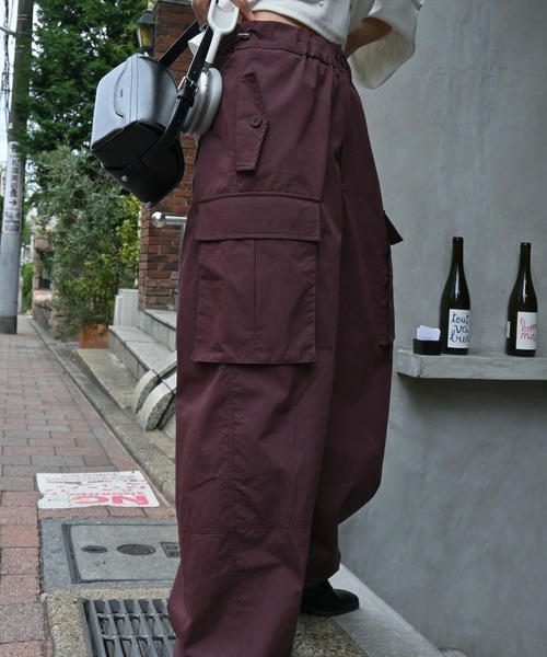 WILLFULLY(ウィルフリー)の「waist drawstring cargo pocket PT(カーゴパンツ・レディース・カーキ/ブラック/ライトピンク/パープル系その他・FREE)」の20枚目の写真
