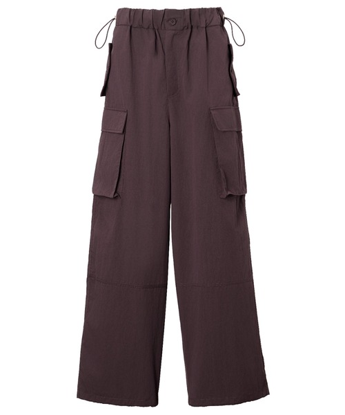 WILLFULLY(ウィルフリー)の「waist drawstring cargo pocket PT(カーゴパンツ・レディース・カーキ/ブラック/ライトピンク/パープル系その他・FREE)」の8枚目の写真