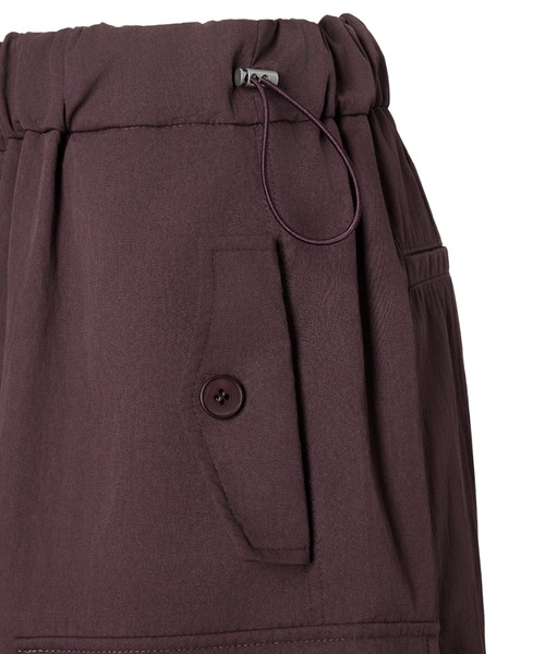 WILLFULLY(ウィルフリー)の「waist drawstring cargo pocket PT(カーゴパンツ・レディース・カーキ/ブラック/ライトピンク/パープル系その他・FREE)」の11枚目の写真