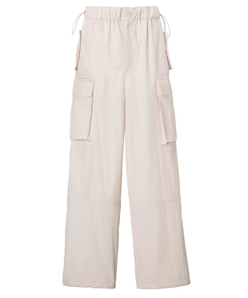 WILLFULLY(ウィルフリー)の「waist drawstring cargo pocket PT(カーゴパンツ・レディース・カーキ/ブラック/ライトピンク/パープル系その他・FREE)」の12枚目の写真