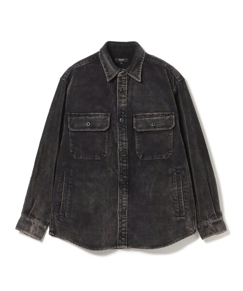 BEAMS HEART(ビームスハート)の「フェード コーデュロイ CPOシャツジャケット(シャツ/ブラウス・メンズ・ネイビー/ブラック・LARGE/MEDIUM/SMALL)」の1枚目の写真