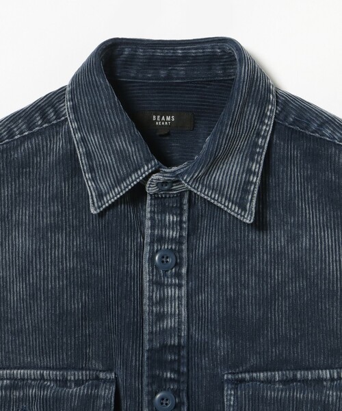 BEAMS HEART(ビームスハート)の「フェード コーデュロイ CPOシャツジャケット(シャツ/ブラウス・メンズ・ネイビー/ブラック・LARGE/MEDIUM/SMALL)」の7枚目の写真