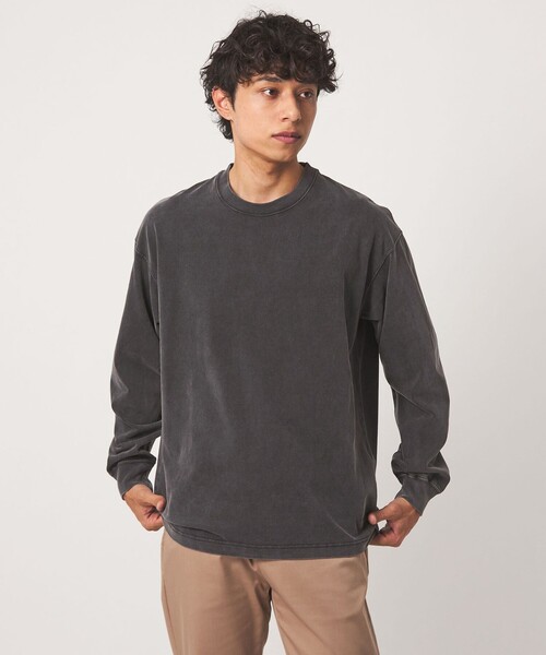 A DAY IN THE LIFE UNITED ARROWS(アデイインザライフユナイテッドアローズ)の「フェードカラー テンジク ワイドカットソー<A DAY IN THE LIFE>(Tシャツ/カットソー・メンズ・オレンジ/ブラック/パープル・M/L)」の1枚目の写真