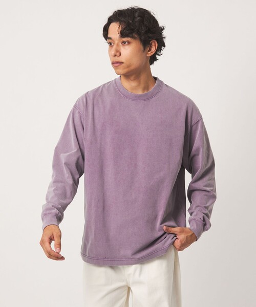 A DAY IN THE LIFE UNITED ARROWS(アデイインザライフユナイテッドアローズ)の「フェードカラー テンジク ワイドカットソー<A DAY IN THE LIFE>(Tシャツ/カットソー・メンズ・オレンジ/ブラック/パープル・M/L)」の7枚目の写真