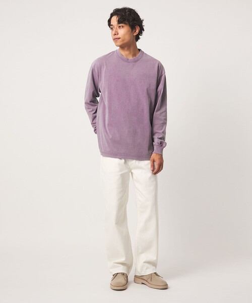 A DAY IN THE LIFE UNITED ARROWS(アデイインザライフユナイテッドアローズ)の「フェードカラー テンジク ワイドカットソー<A DAY IN THE LIFE>(Tシャツ/カットソー・メンズ・オレンジ/ブラック/パープル・M/L)」の8枚目の写真