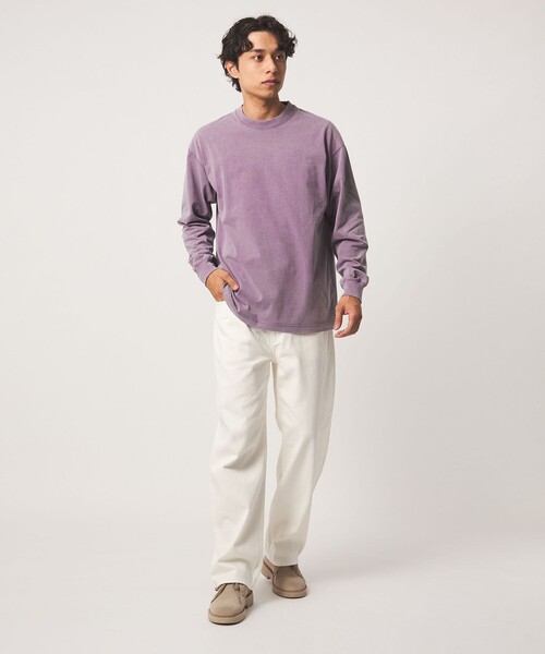 A DAY IN THE LIFE UNITED ARROWS(アデイインザライフユナイテッドアローズ)の「フェードカラー テンジク ワイドカットソー<A DAY IN THE LIFE>(Tシャツ/カットソー・メンズ・オレンジ/ブラック/パープル・M/L)」の9枚目の写真