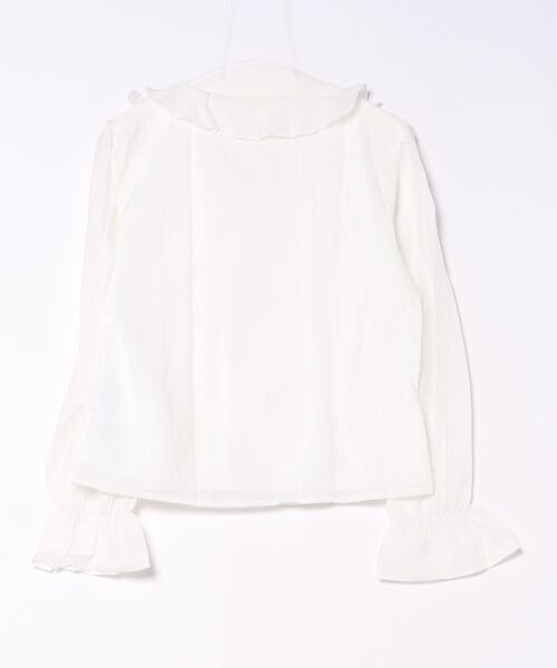 MAGASIN DE MODE Chou Chou(マガジンデモードシュシュ)の「【MAGASIN DE MODE Chou Chou】フロントフリルブラウス SNF(シャツ/ブラウス・レディース・ホワイト/アイボリー・FREE)」の3枚目の写真