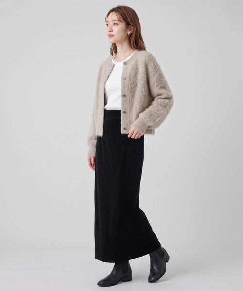 Nunc.（ヌンク）の「アルパカシャギーショートカーディガン（カーディガン/ボレロ・レディース・ネイビー/ダークブラウン/ベージュ/ライトベージュ/ラベンダー・FREE）」の17枚目の写真