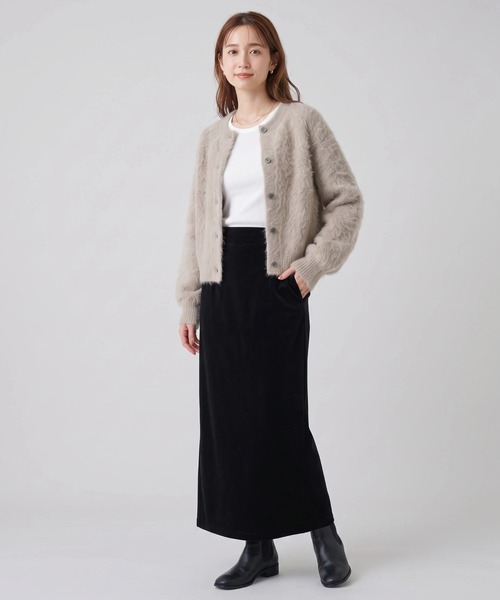 Nunc.（ヌンク）の「アルパカシャギーショートカーディガン（カーディガン/ボレロ・レディース・ネイビー/ダークブラウン/ベージュ/ライトベージュ/ラベンダー・FREE）」の19枚目の写真