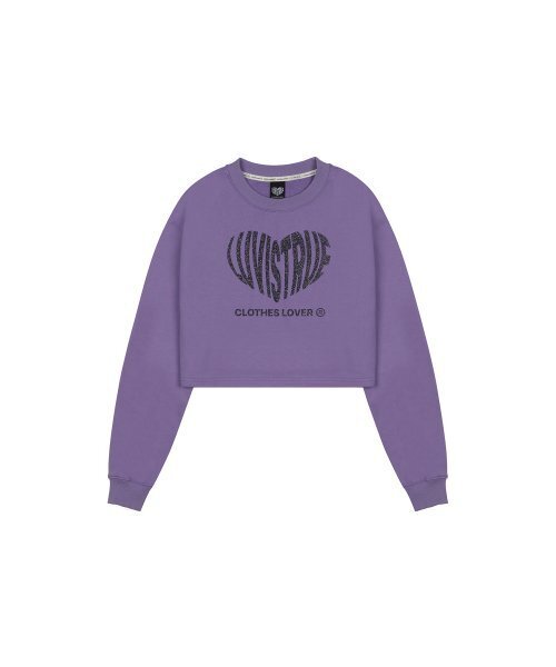 LUVISTRUE（ラヴイズトゥルー）の「MZ GLITTER LOGO MTM(PURPLE)（スウェット・レディース・その他・FREE）」の2枚目の写真