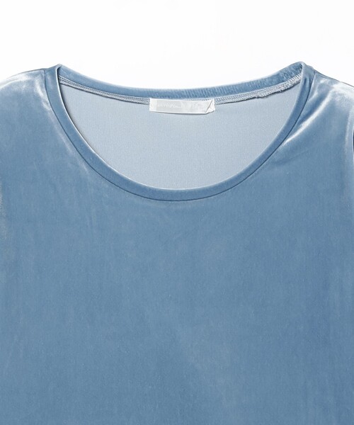 BEAMS COUTURE（ビームスクチュール）の「ガーター ベロア トップス（Tシャツ/カットソー・レディース・ブルー系その他/ピンク/ブラック・ONE SIZE）」の11枚目の写真