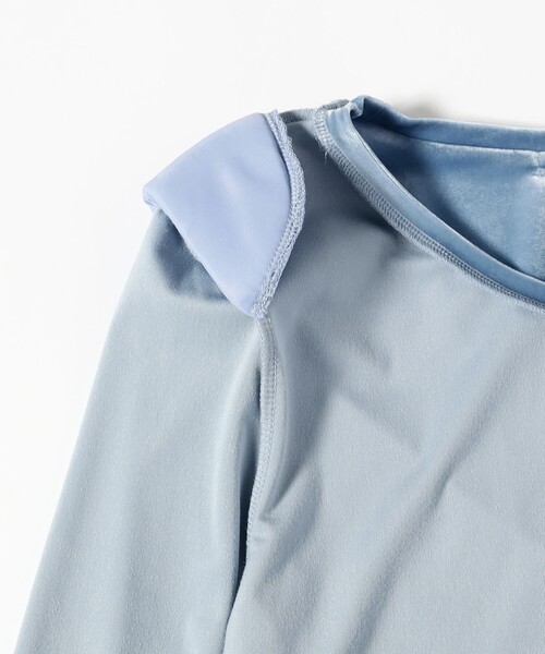 BEAMS COUTURE（ビームスクチュール）の「ガーター ベロア トップス（Tシャツ/カットソー・レディース・ブルー系その他/ピンク/ブラック・ONE SIZE）」の12枚目の写真