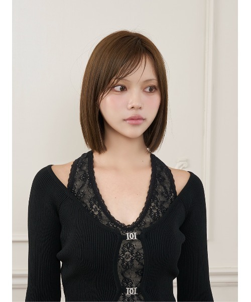 Darich(ダーリッチ)の「ホルターレースセットニットトップス(ニット/セーター・レディース・ホワイト/ピンク/ブラック・FREE)」の12枚目の写真