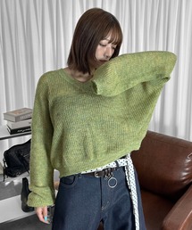 ネイビー」に該当するトップス（グリーン・カーキ/緑色系