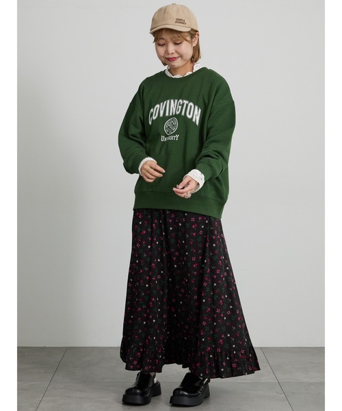 Samansa Mos2(サマンサ モスモス)の「ロゴアソートスウェット(Tシャツ/カットソー・レディース・グリーン/グレー/キナリ/ブラウン・F)」の15枚目の写真