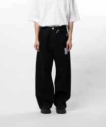 【in・stru(men-tal)./ インストールメンタル】ONE WASHED SELVAGE DENIM BAGGY PANTS