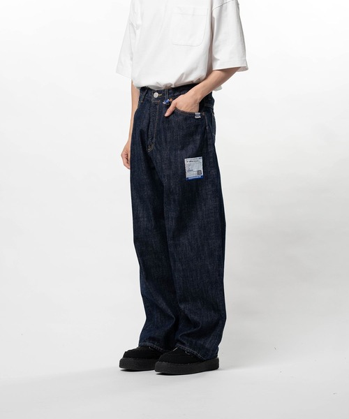 MIHARAYASUHIRO(ミハラヤスヒロ)の「【in・stru(men-tal)./ インストールメンタル】ONE WASHED SELVAGE DENIM BAGGY PANTS(デニムパンツ・メンズ・ブラック/インディゴブルー・44/46)」の5枚目の写真