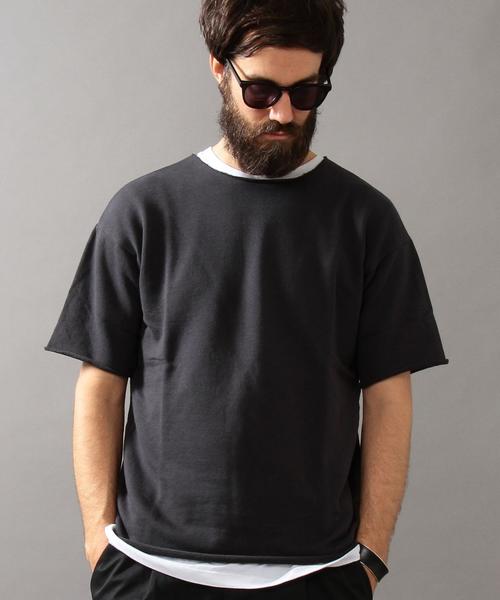BEAUTY&YOUTH UNITED ARROWS(ビューティーアンドユースユナイテッドアローズ)の「BY ∴ カットオフ スウェット ショートスリーブ◆(スウェット・メンズ・ブラック/オリーブ/ホワイト/その他1・SMALL/MEDIUM/LARGE/X-LARGE)」の3枚目の写真