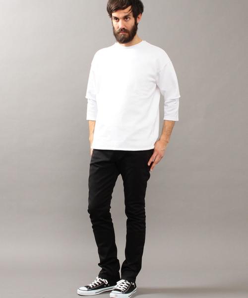 BEAUTY&YOUTH UNITED ARROWS(ビューティーアンドユースユナイテッドアローズ)の「BY ∴ カットオフ スウェット ショートスリーブ◆(スウェット・メンズ・ブラック/オリーブ/ホワイト/その他1・SMALL/MEDIUM/LARGE/X-LARGE)」の18枚目の写真